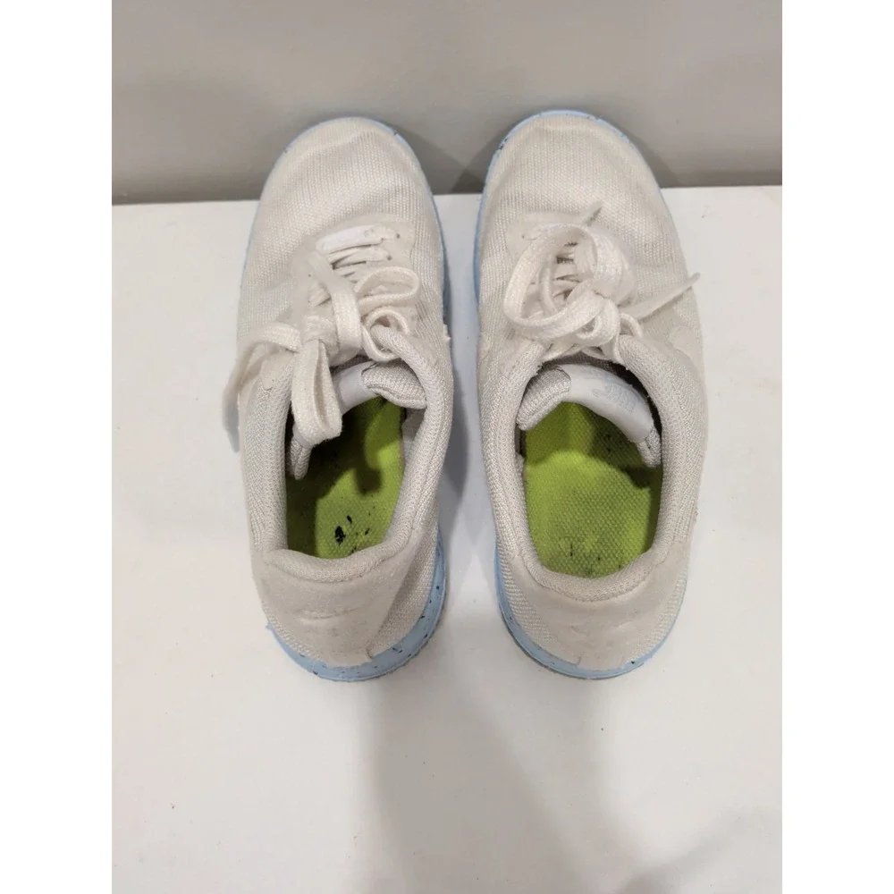 Nike Air Force 1 Crater Flyknit 'Pure Platinum' DC7273-100 Women Sz 8.5
